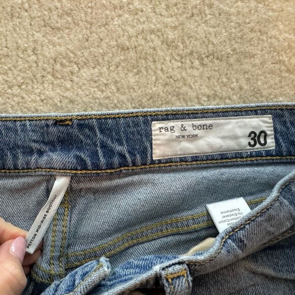 Women’s rag & bone Peyton Mid Rise Bootcut Sz 30 - Picture 2 of 5